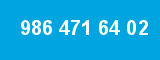 986 471 64 02 986 471 64 02